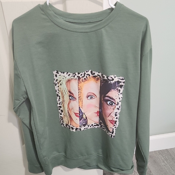 Green Graphic Sweatshirt Hocus Pocus - Picture 1 of 2